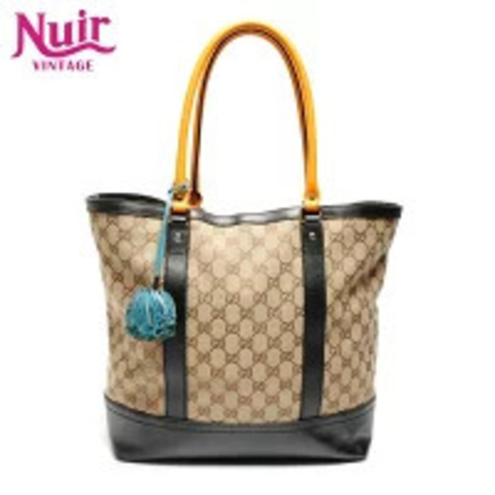 Gucci GG Canvas Tote Bag Brown